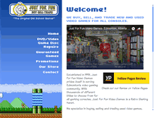 Tablet Screenshot of jffvideogames.com